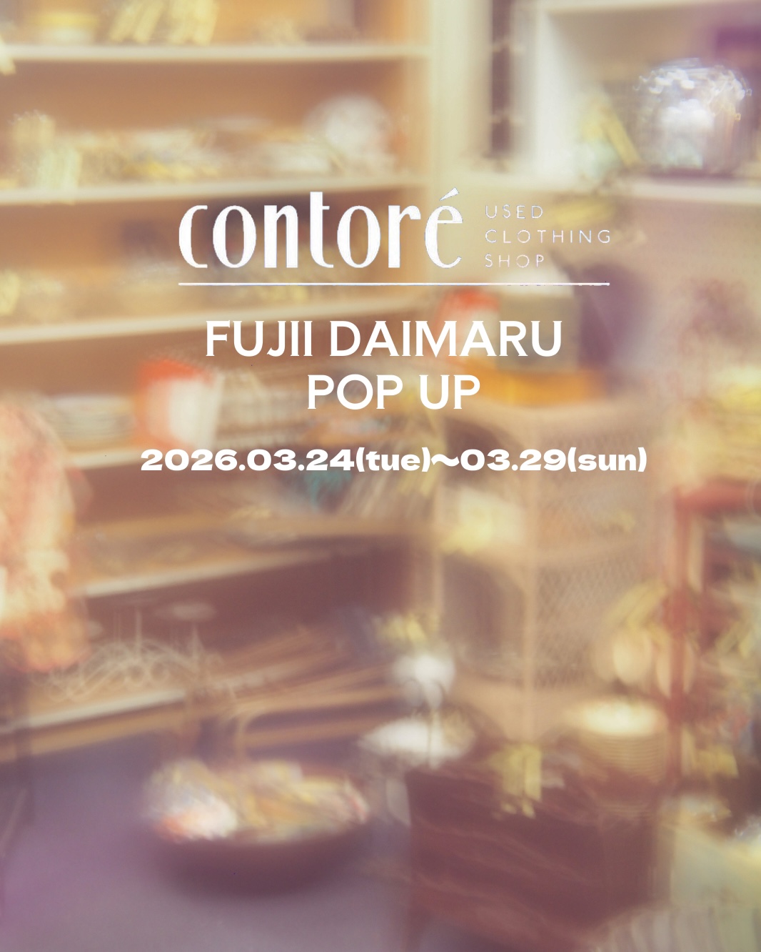 contoré POP UP SHOP 画像