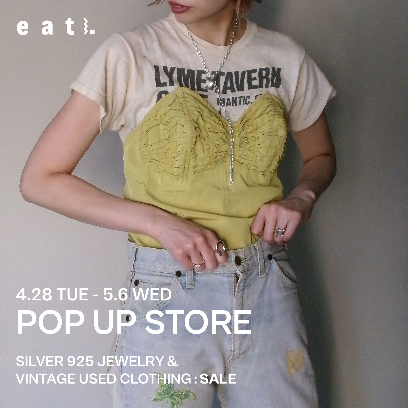 eat POPUP STORE silver 925 jewelry & vintage clothing SALE 画像