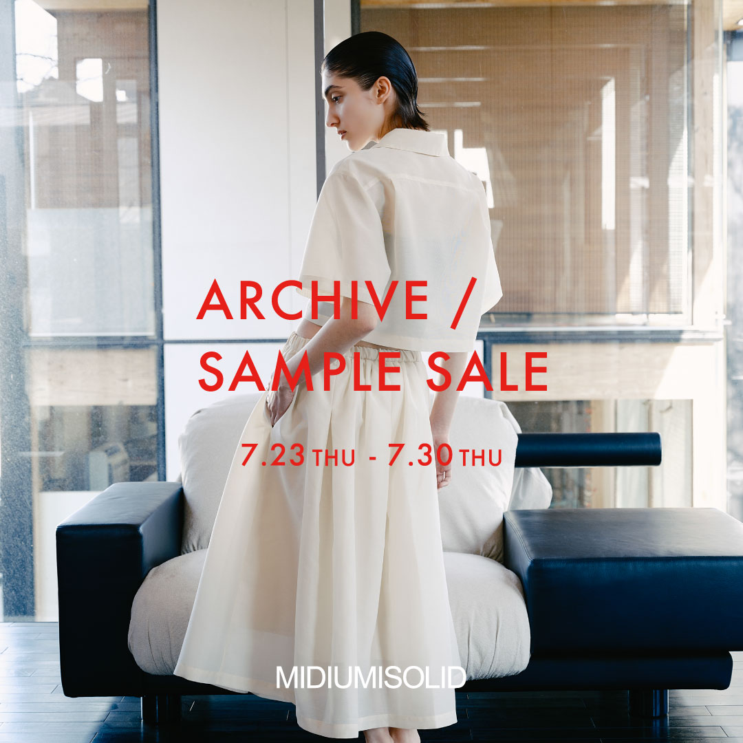 MIDIUMISOLID ARCHIVE & SAMPLE SALE 画像