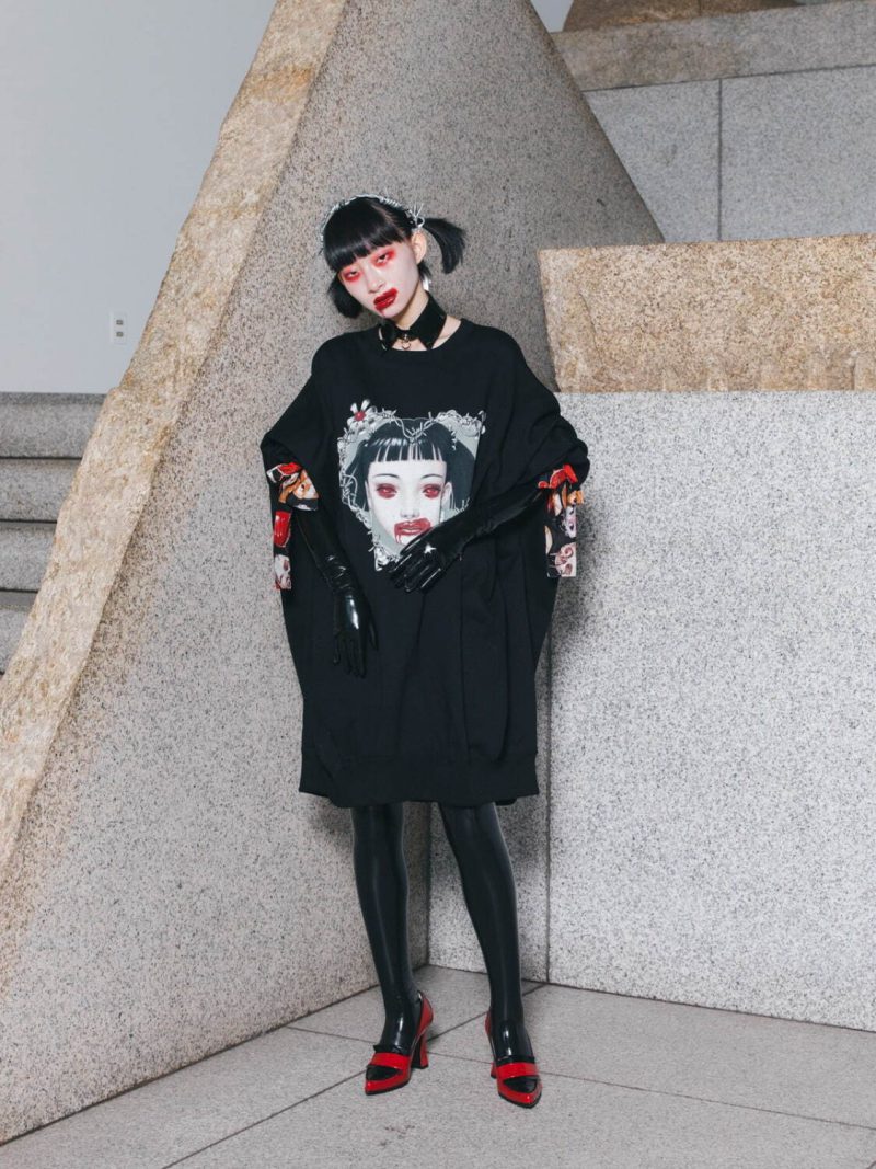 KIDILL KYOTO】Oversized Pullover Sweat – Harlequin Girl 再販売 ...