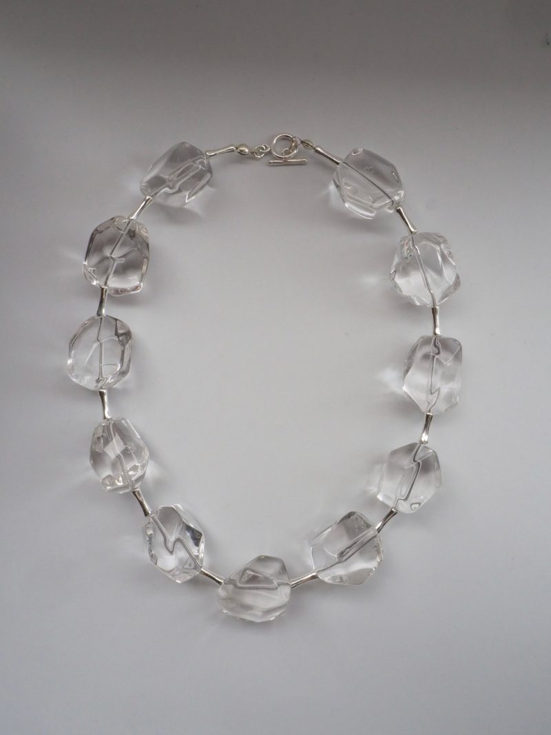 610139 Large Natural Clear Quartz × silver925 necklace 27,500円